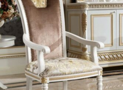 1x Chair Throne Armchair Set Dining room Designer Wood Antique Style E62 Baroque